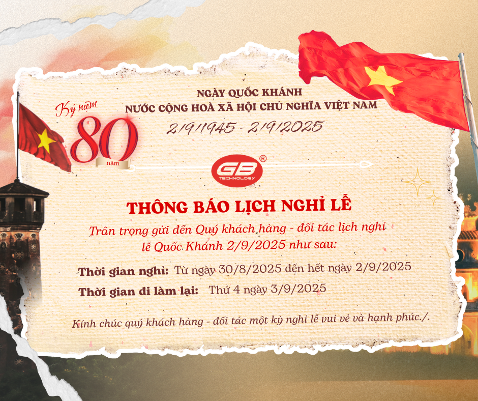 THÔNG BÁO NGHỈ LỄ QUỐC KHÁNH 2/9